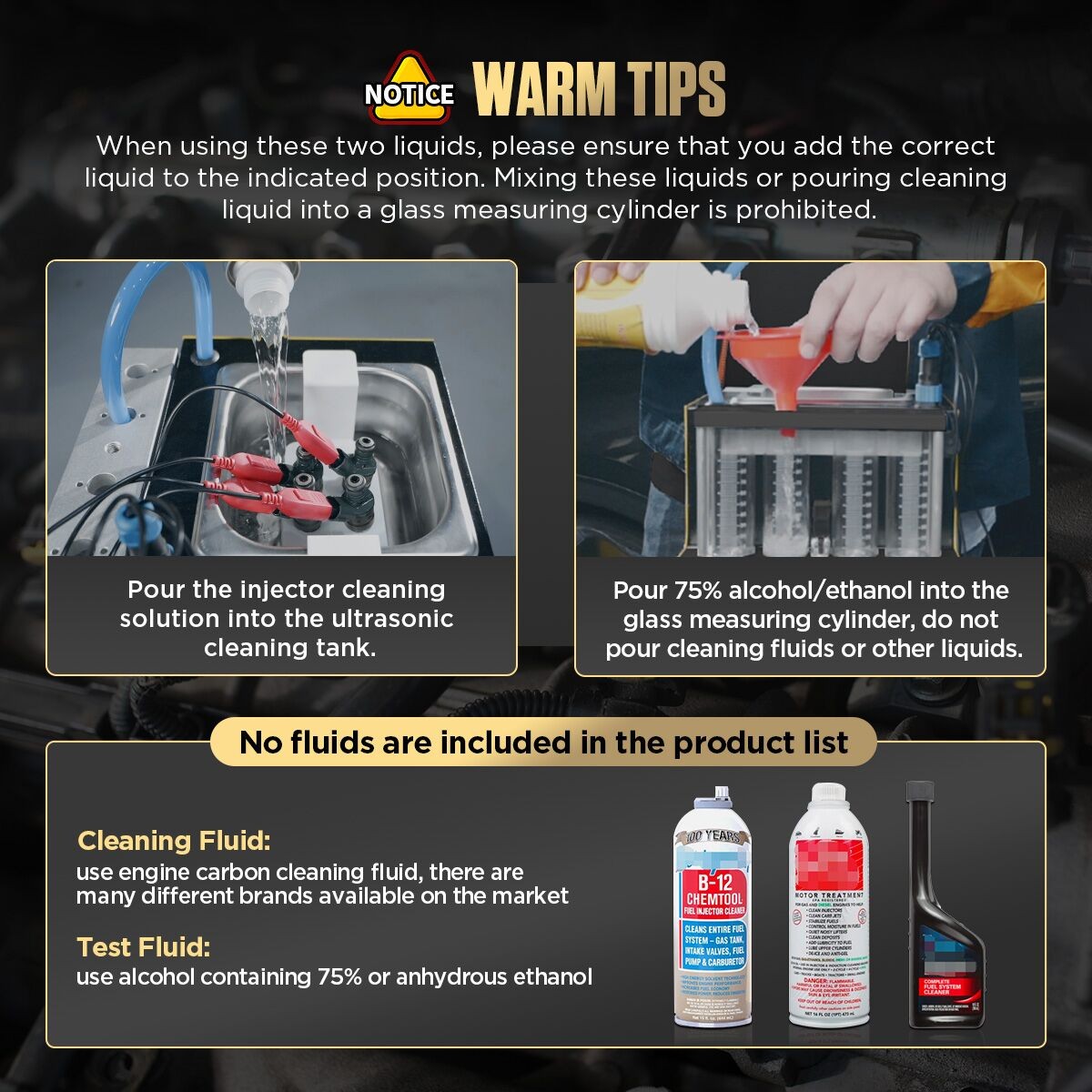 AUTOOL CT160 Car Ultrasonic Fuel Injector Cleaner&Tester Machine Upgrade CT150