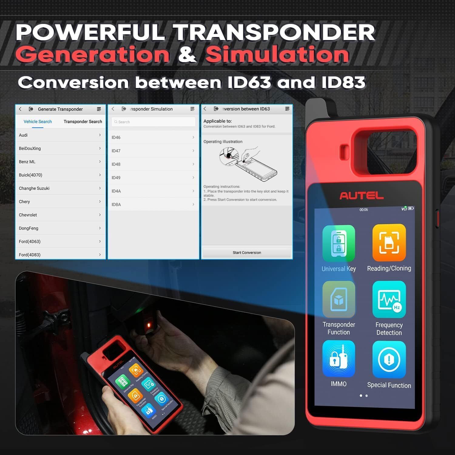 Autel MaxiIM KM100X KM100E Auto VIN IMMO Key Programming Diagnostic Scanner Tool