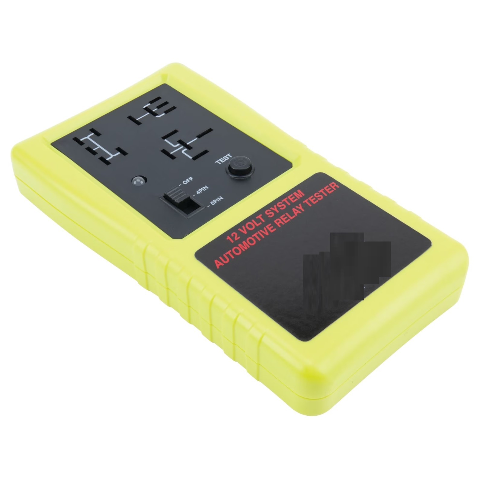 12V Automotive Relay Tester 4 & 5 Pin Cordless LED Relay Test Tool Green
