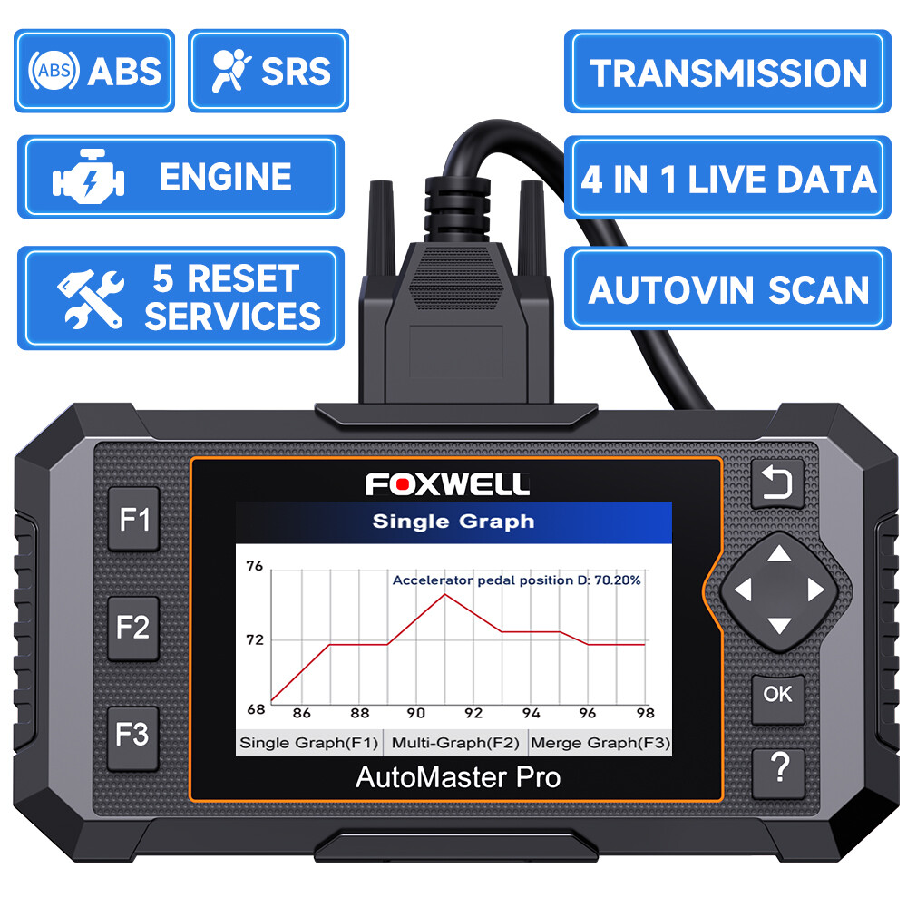 FOXWELL OBD2 Car Code Reader Scanner Tool 4 System ABS SAS EPB OIL Reset For BMW