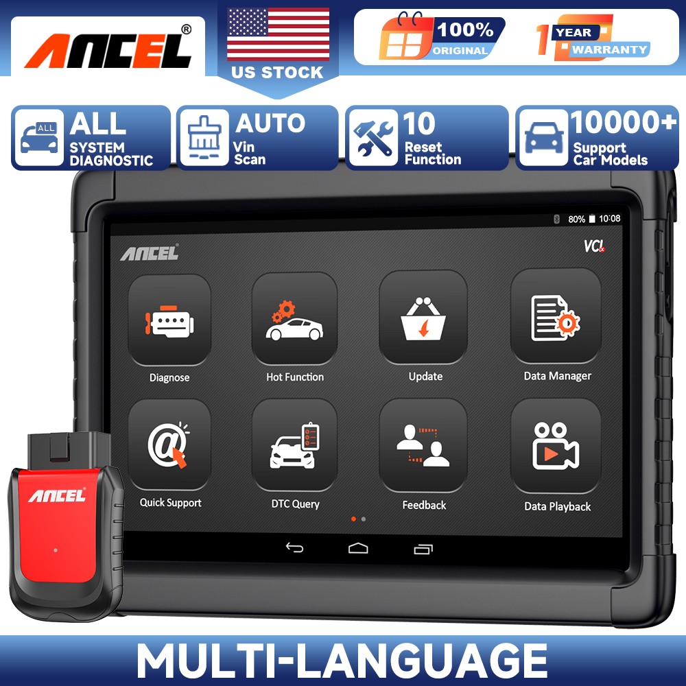 ANCEL X6 Bidirectional Diagnostic Tool OBD2 Scanner Car All System Scan Tool