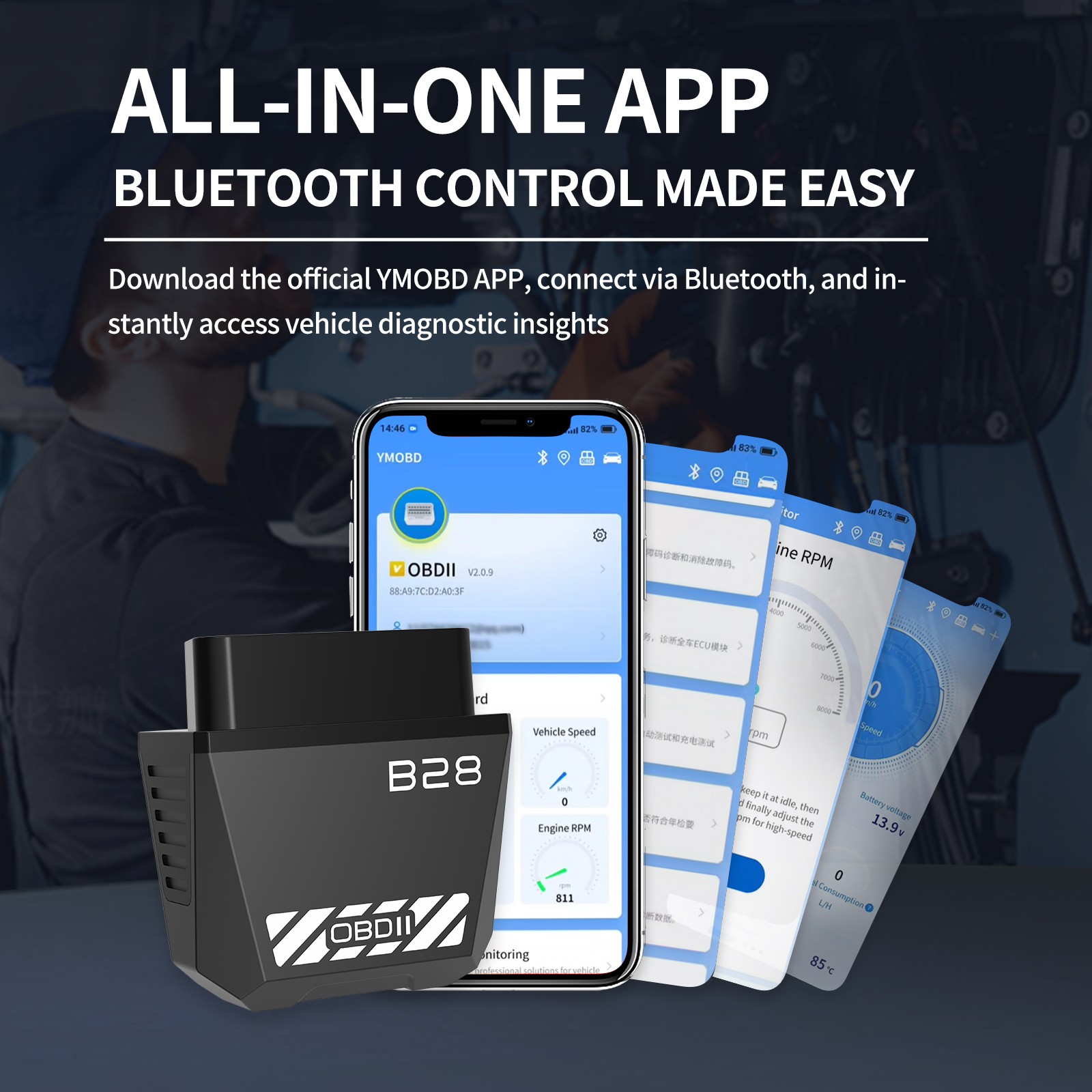 2026 Newest OBD2 Scanner Code Reader OBD II Check Engine Car Diagnostic Tool