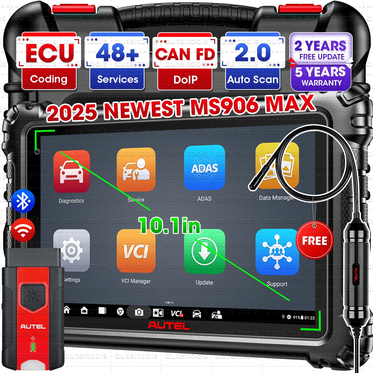 Autel MaxiSys MS906 MAX Diagnostic Scanner ECU Coding as MS908P II up MS906 PRO