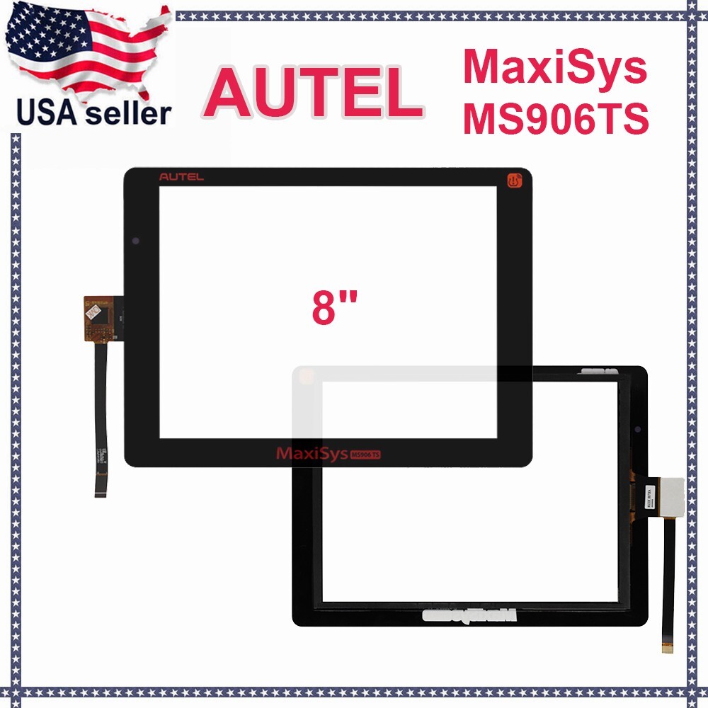 OEM 8″ Digitizer Touch Screen Glass Panel Replacement For AUTEL MaxiSys MS906TS