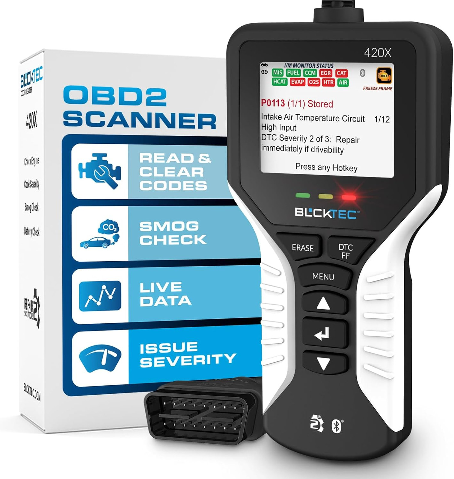 OBD2 Scanner Diagnostic Tool Read and Clear Check Engine Light Code Reader for