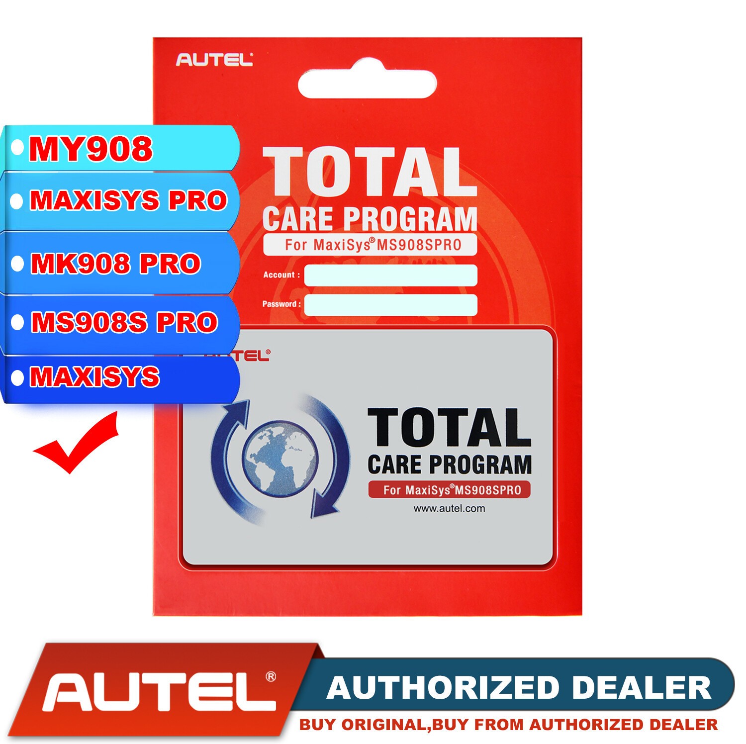 Autel Maxisys MS908P / MS908S Pr / MaxiSYS Pro One Year Update Service TCP