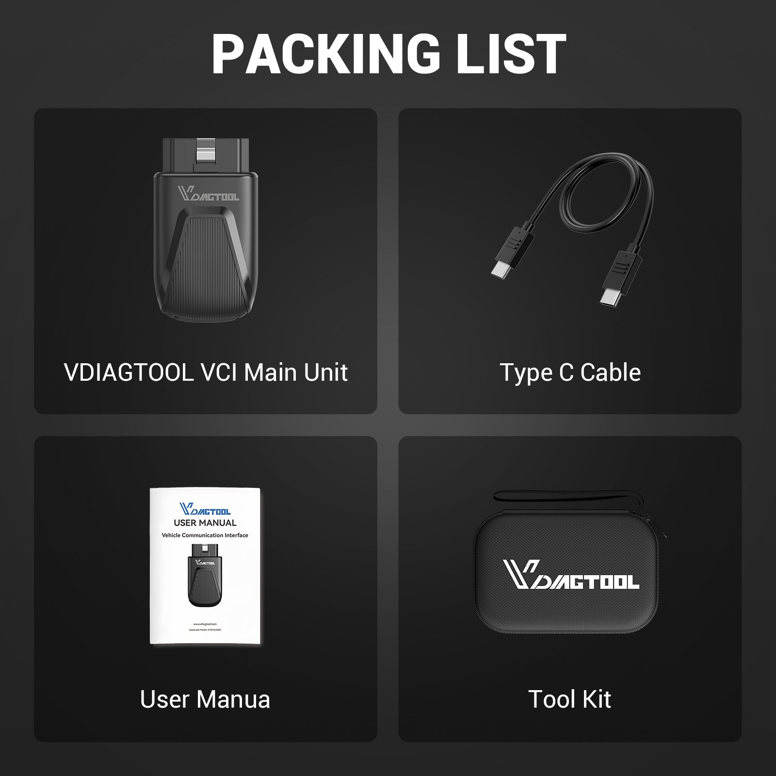 VDIAGTOOL D502 Bluetooth OBD2 Scanner Full System Car Diagnostic Tool For Ford