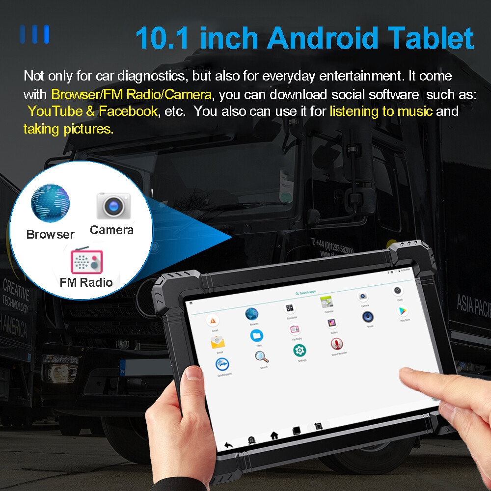 X7 HD 24V 12V Diesel Heavy Duty Truck Scanner ECU Coding All System DPF Regen