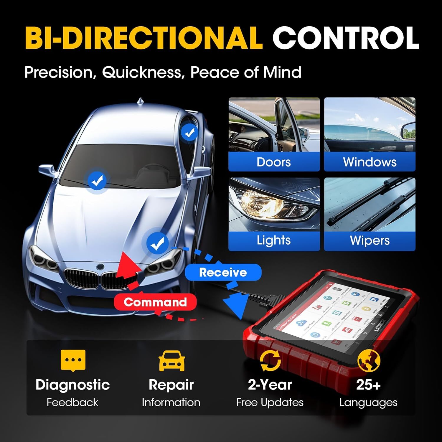 2026 LAUNCH X431 Pro Elite V+ PRO5 PAD V Bidirectional Diagnostic Scanner Coding