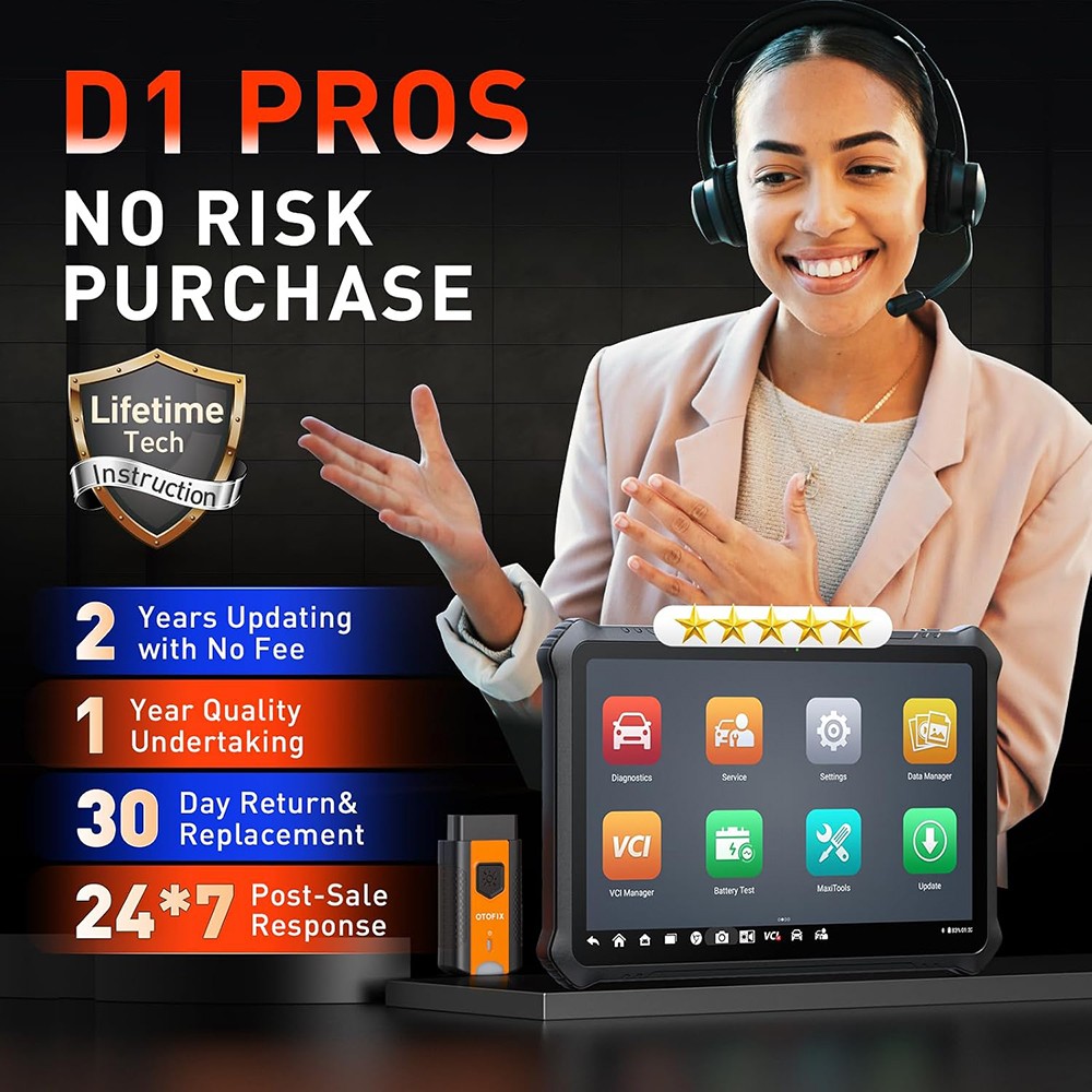 👍2 Years Free Update 2026 OTOFIX D1 PROS2 as MS906 Pro Scan Tool Up of D1 Lite