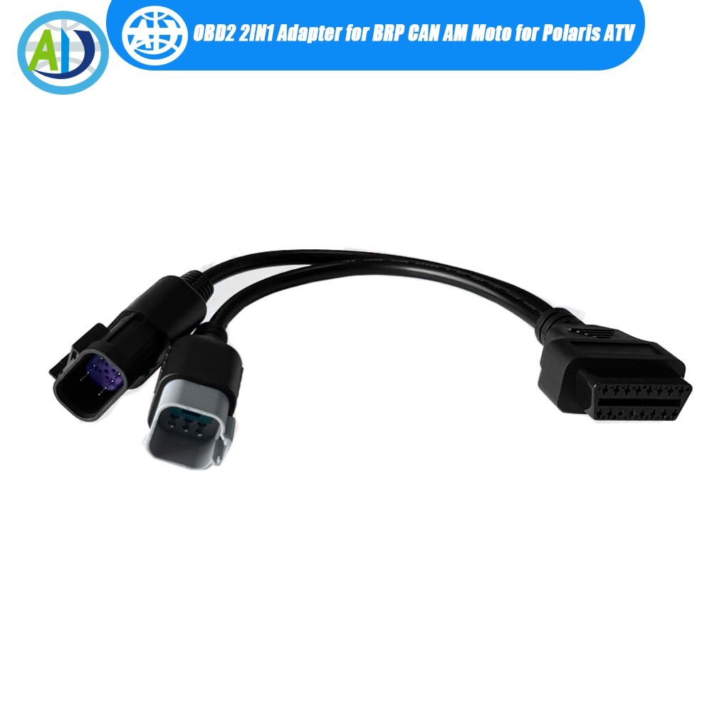 OBD2 Adapter 6&8Pin Diagnostic Cable forBRP Can-AM Sport ATV UTV Polaris RZR,ACE