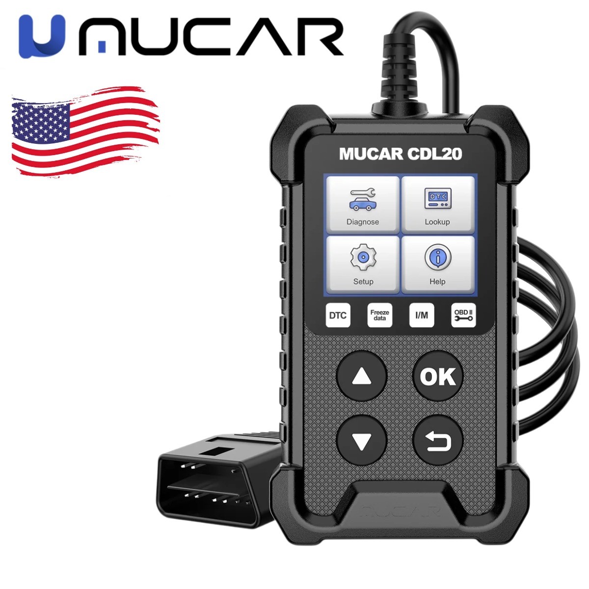MUCAR CDL20 Car OBD2 Diagnostic Tool Auto Scanner Engine System USA 2025