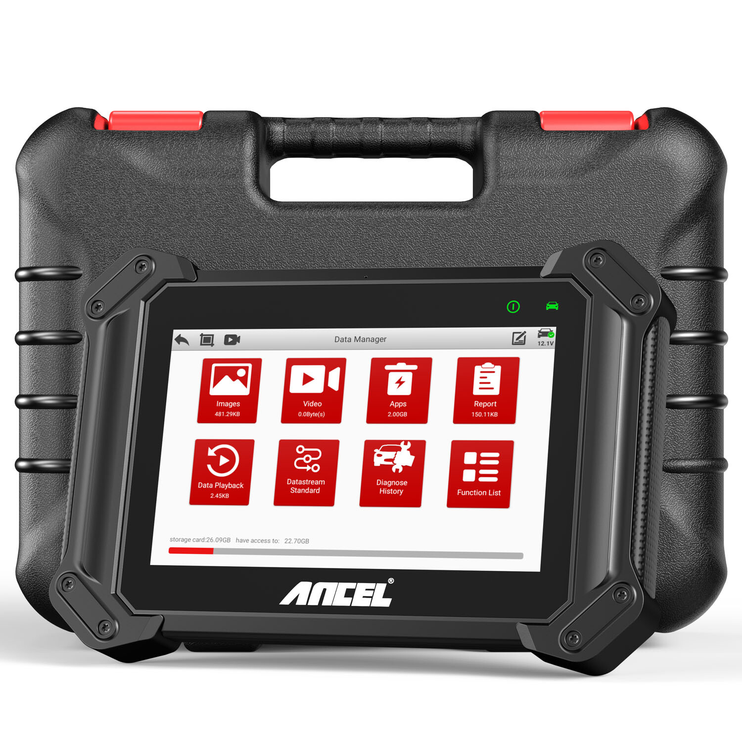 ANCEL V6 HD Heavy Duty Lorry Truck OBD2 Diagnostic Scanner All Systems DPF Regen