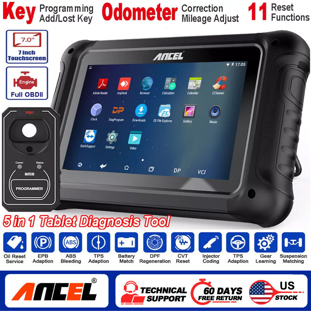 ANCEL DP500 Mileage Odometer Correction Diagnostic OBD2 Key Programming Scanner