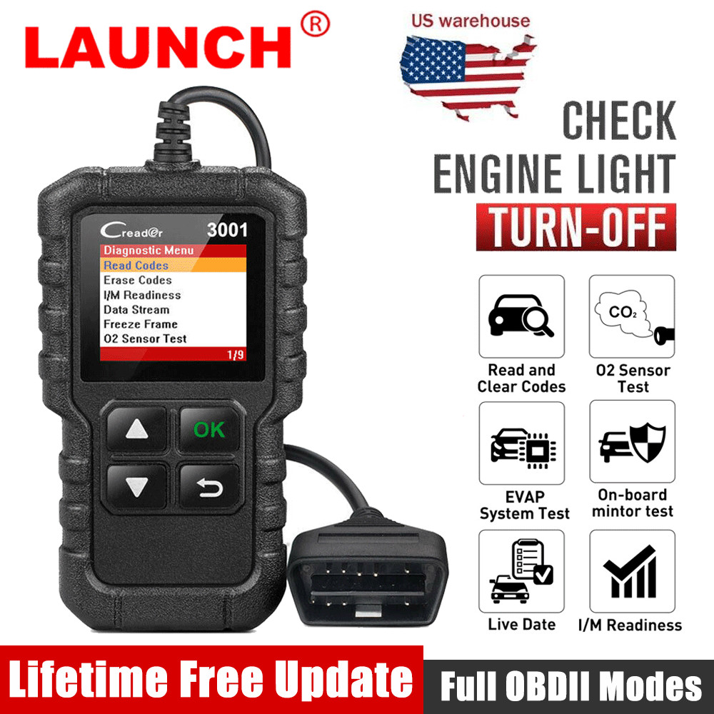LAUNCH OBD2 Scanner Auto Code Reader Car Engine Check Fault Code Diagnostic Tool