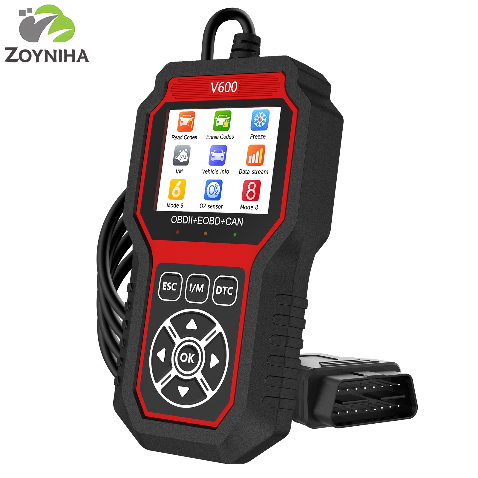 Car OBD2 Scanner Real-Time Data Stream Cloud Print DTC Repair Guidance Mode 6/8