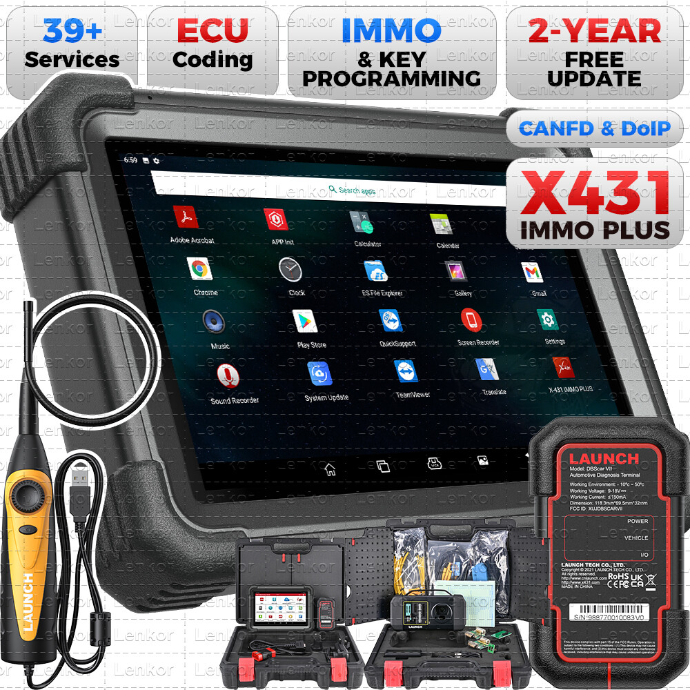 2025 Launch X431 IMMO PLUS PRO5 Key Programming Tool OBD2 Car Diagnostic Scanner