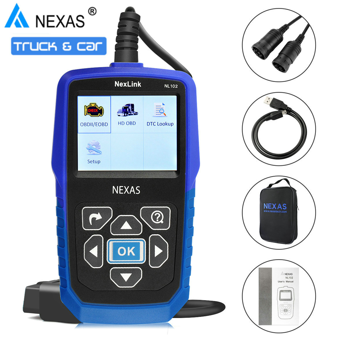 HEAVY DUTY DIESEL TRUCK DIAGNOSTIC SCANNER FIT FOR FREIGHTLINER CODE READER