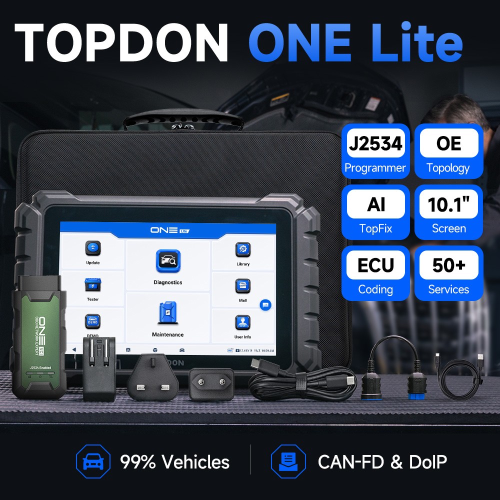 2026 TOPDON ONE Lite 10.1″ Diagnostic Scan Tool OR RLink J2534 Programming VCI