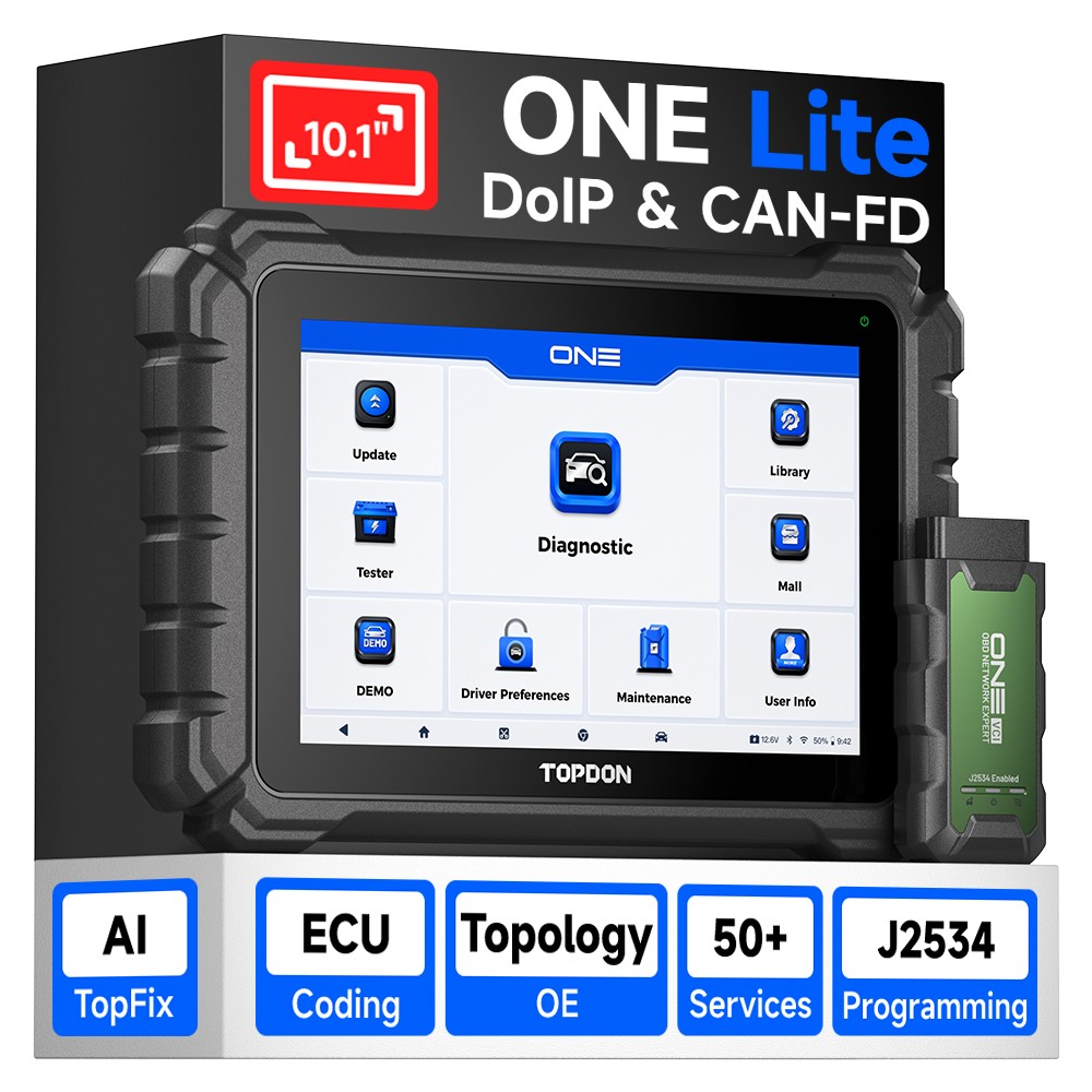 2026 TOPDON ONE Lite Automotive OBD2 Scanner J2534 Programming Scan Tool
