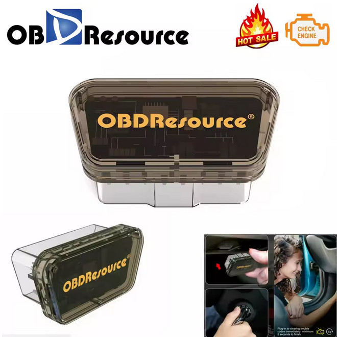 OBDResource P04 OBD2 Scanner Fast Reset Check Engine Light 5s Clear DTC