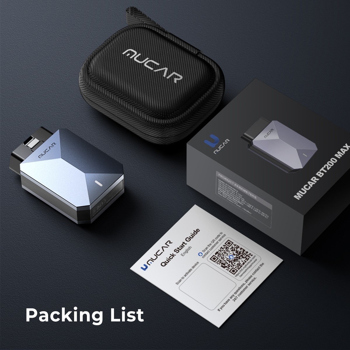 MUCAR BT200 MAX Auto OBD2 Scanner Full System AI Diagnostic Tool For Android/IOS