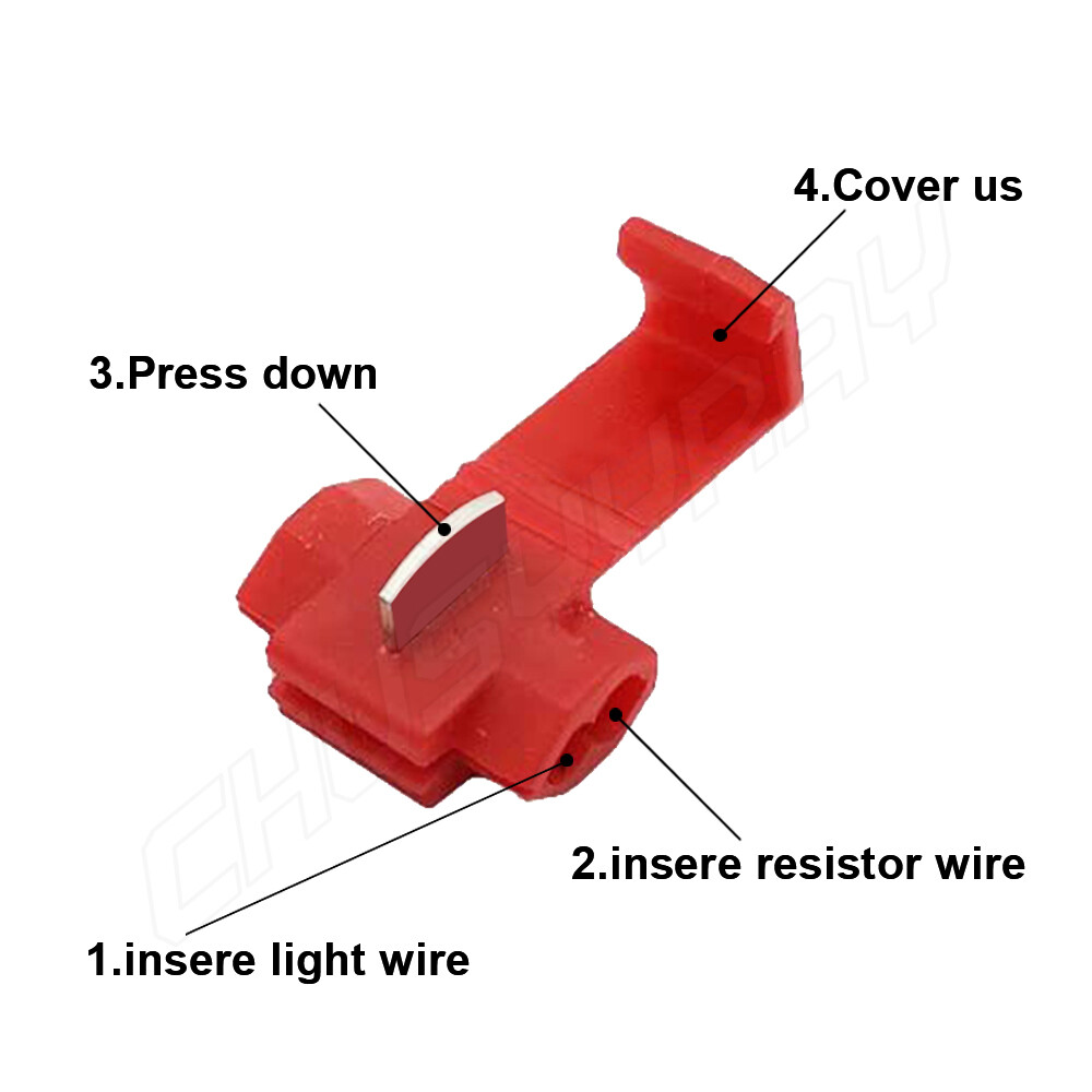 1156 7506 50W Load Resistor Fix LED Turn Signal Hyper Flashing Fast 2PC