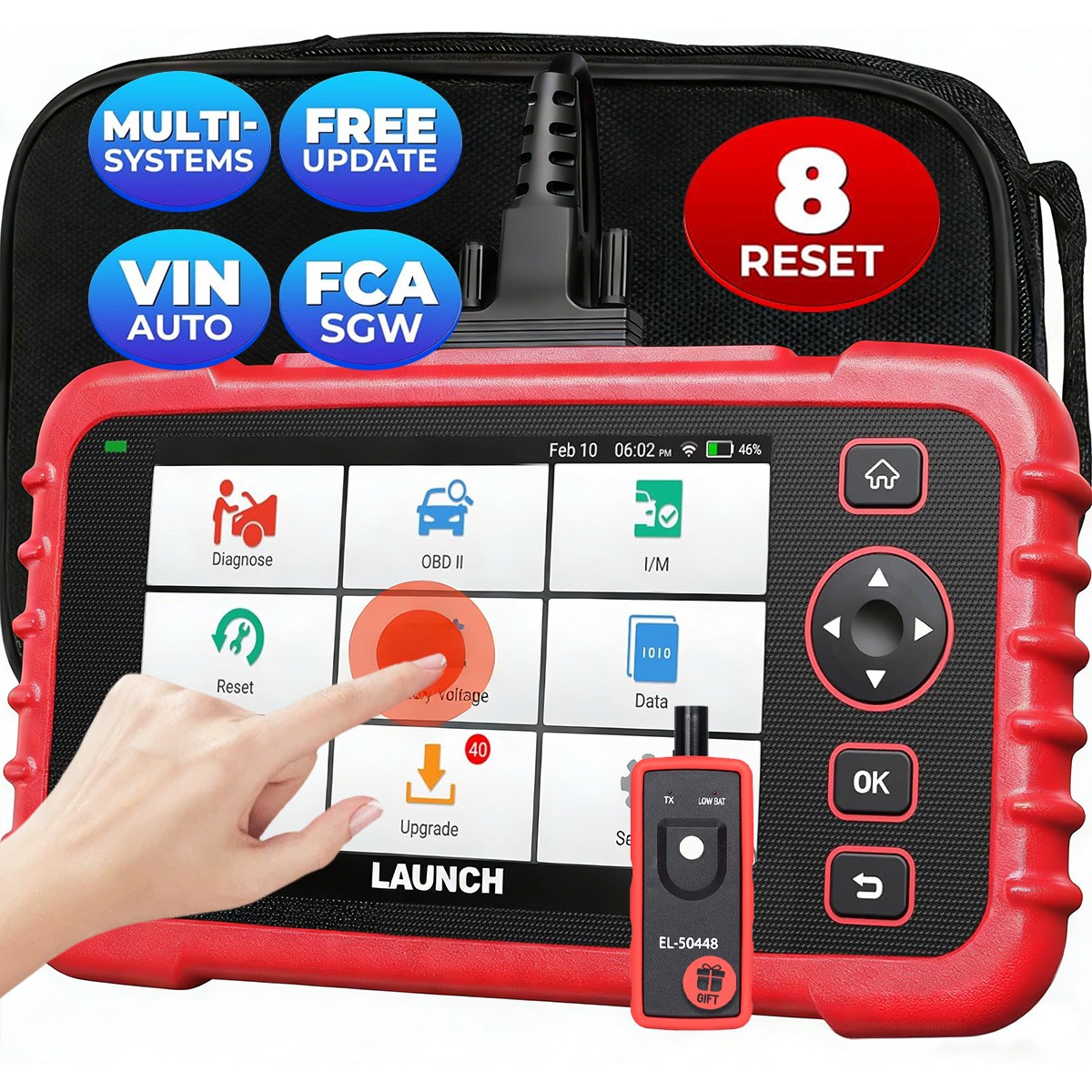 2026 Launch CRP129X OBD2 Car Scanner Engine ABS SRS SAS TPMS EPB Diagnostic Tool