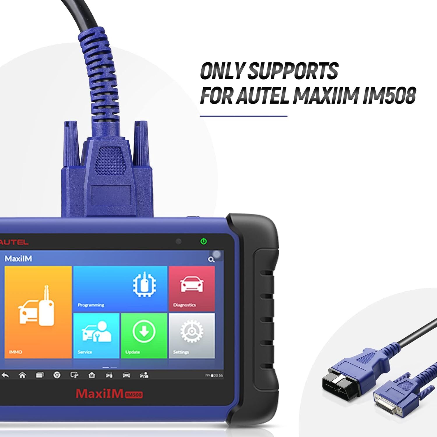 OBD2 Main Test Cable Stretch-Resistant Cable Work for Autel MaxiIM IM508