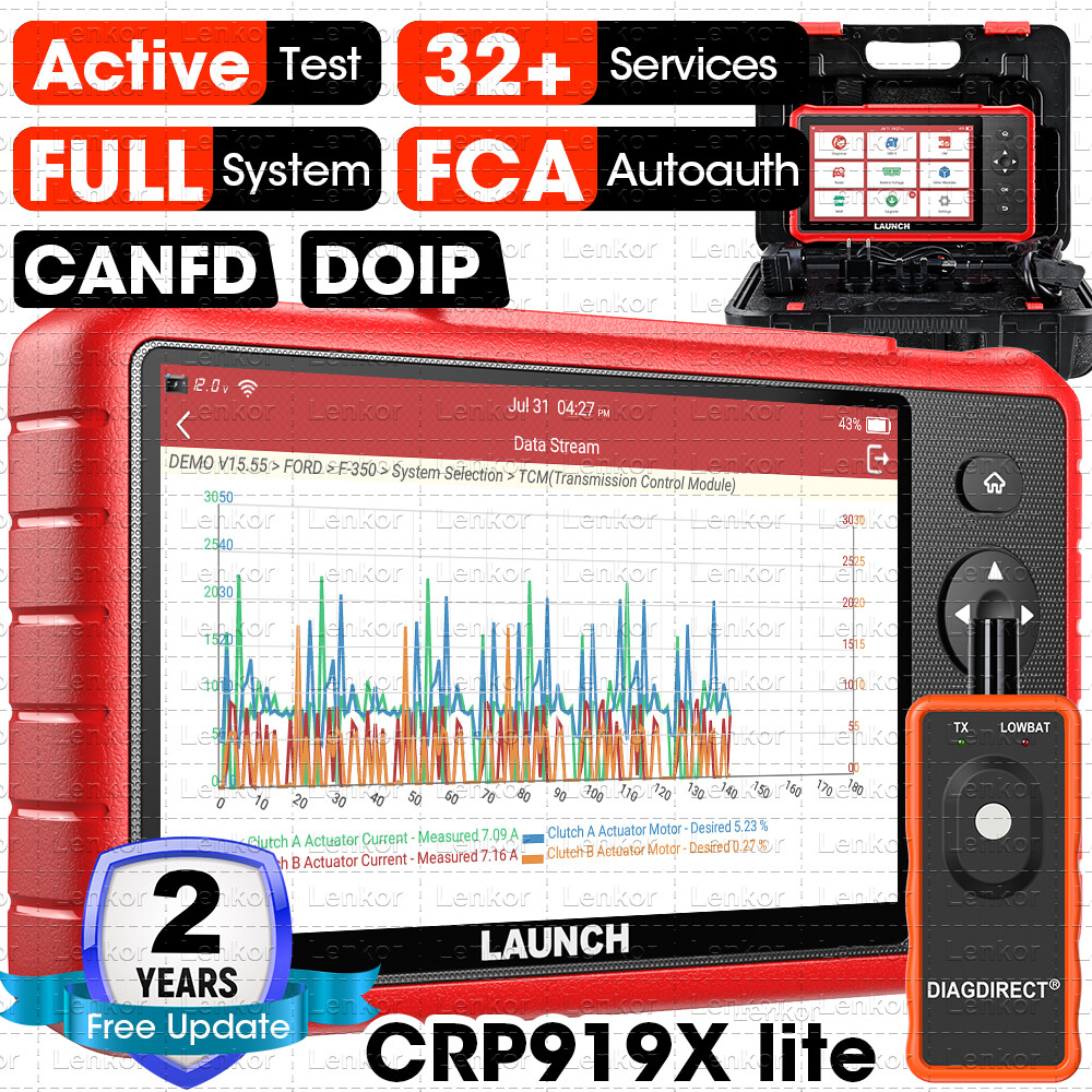 LAUNCH CRP919X Lite Bidirectional Scanner Full System Diagnostic Key Coding Tool