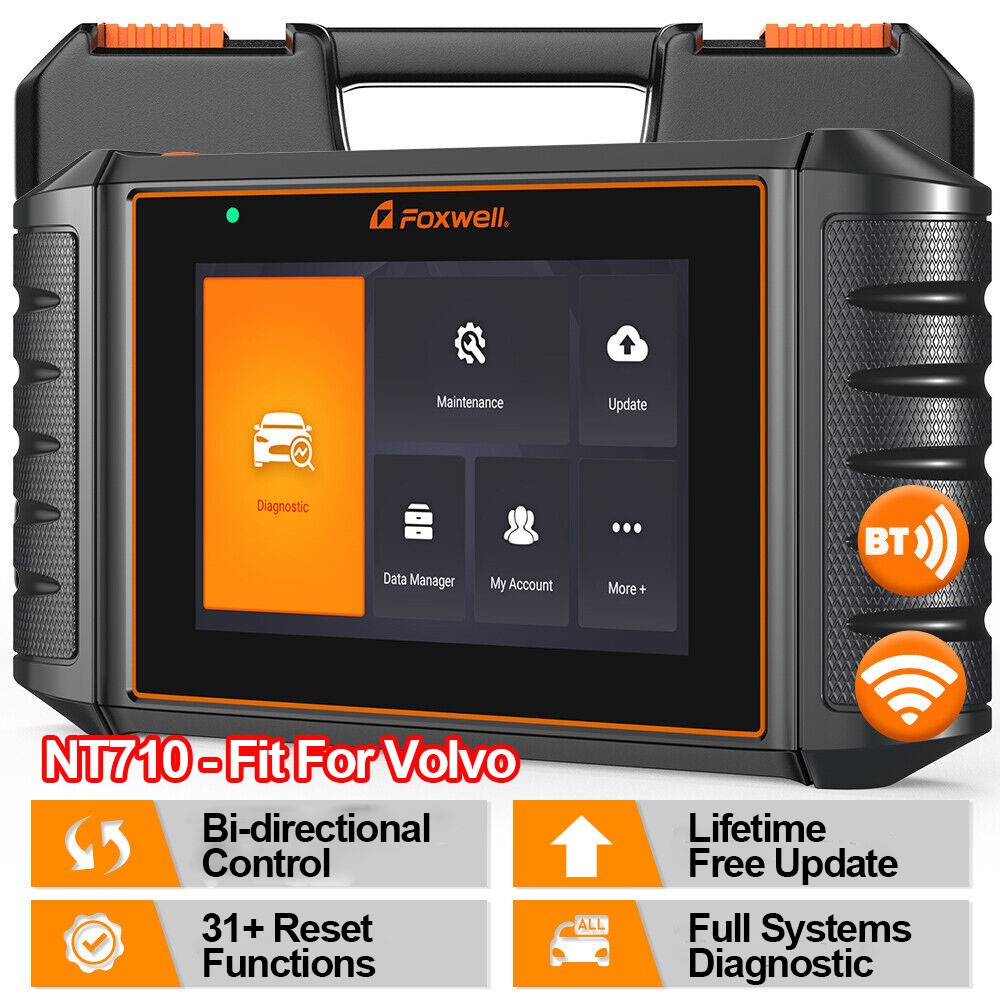 FOXWELL NT710 For Volvo Active Test ECU Coding Key Programmer ABS SRS