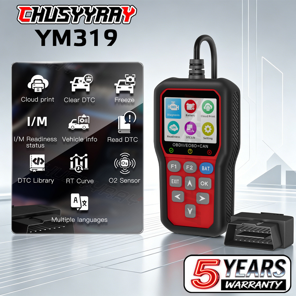 YM319 Elite For Fits Honda All System OBD2 Diagnostic Scanner