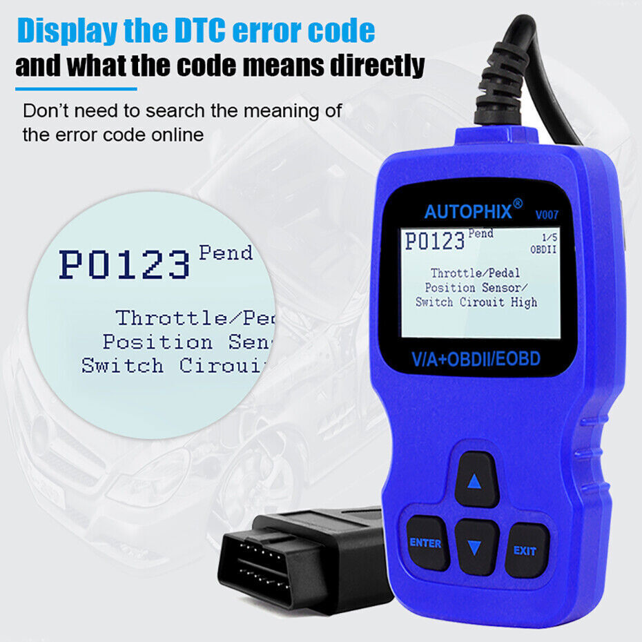 OBD2 Car All Systems Diagnostic Scanner Tool Car EPB OIL TPS Reset Code Reader
