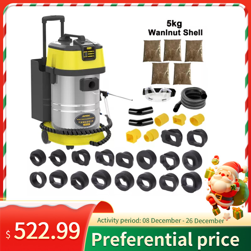 Intake Valve Carbon Deposit Cleaning Machine Walnut Blasting Blaster Machine