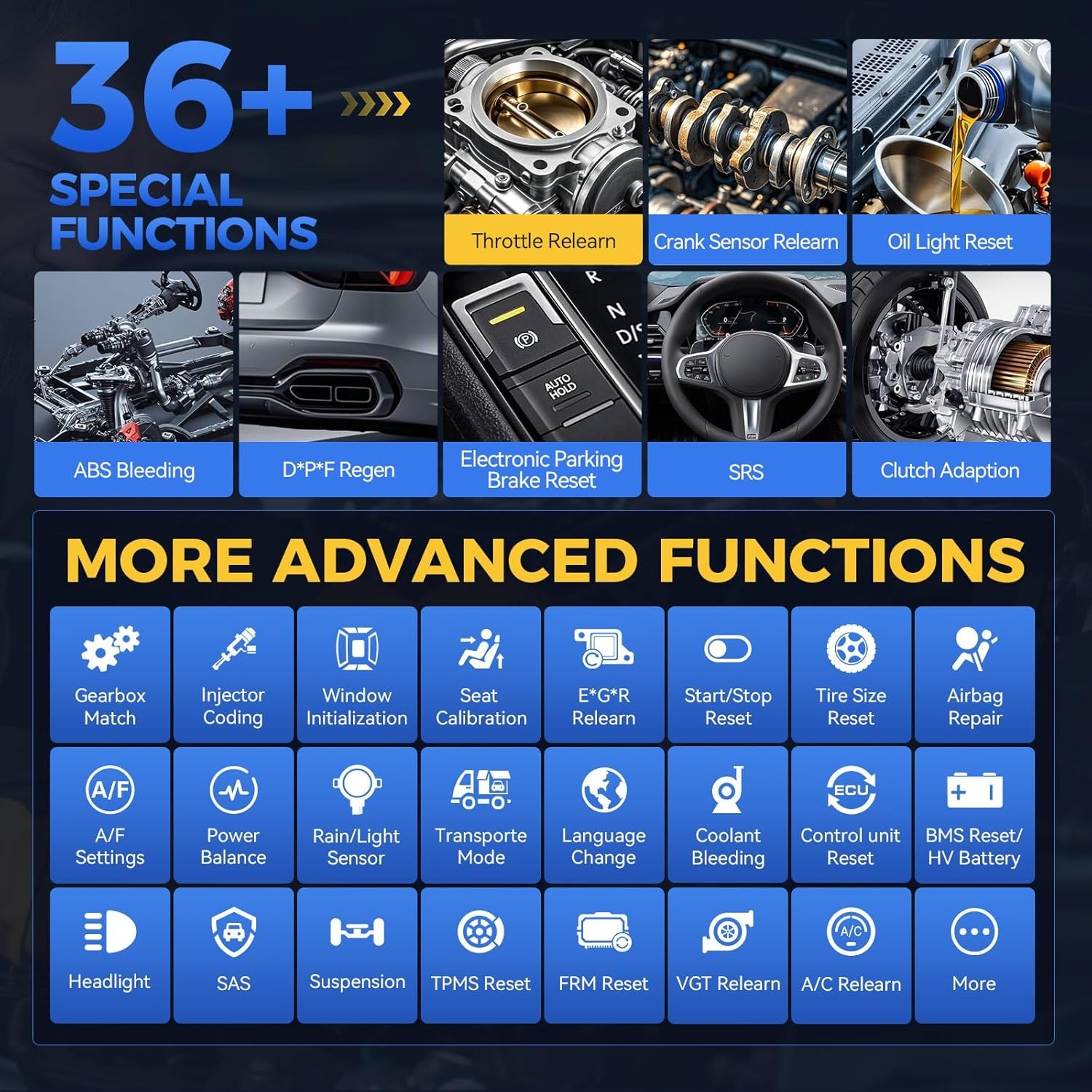 2024 XTOOL D7 V2.0 Full System Bidirectional OBD2 Scanner E.CU Coding CAN FD FCA