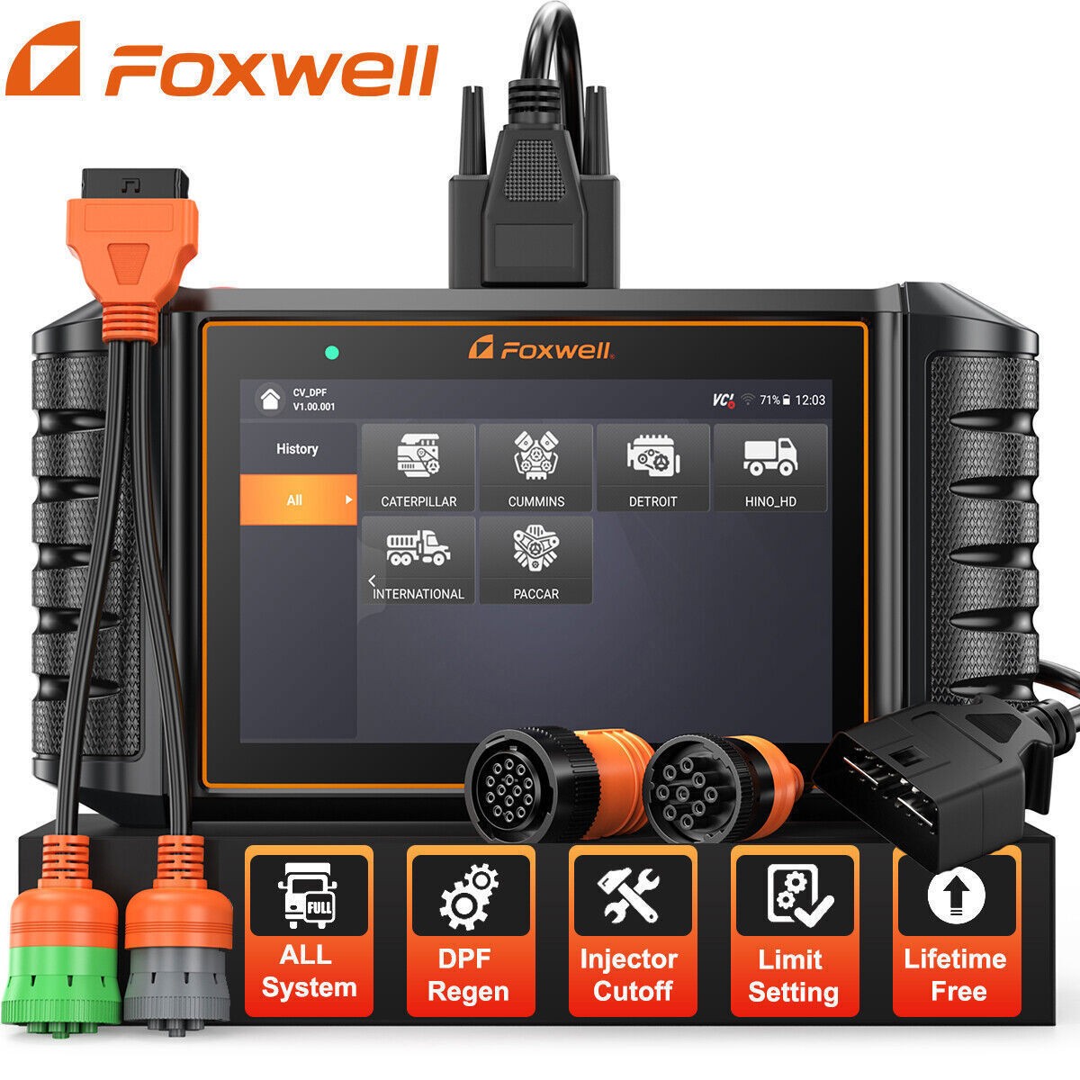 24V Heavy Duty Truck Scanner Full System Diesel Diagnostic Scan Tool Speed Limit