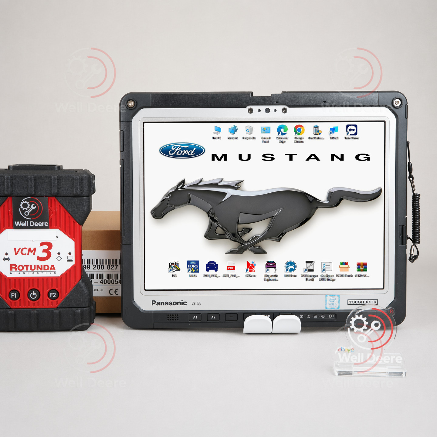 Best Quality VCM 3 Diagnostic Tool Support CAN-FD and DoIP for Ford with tablet