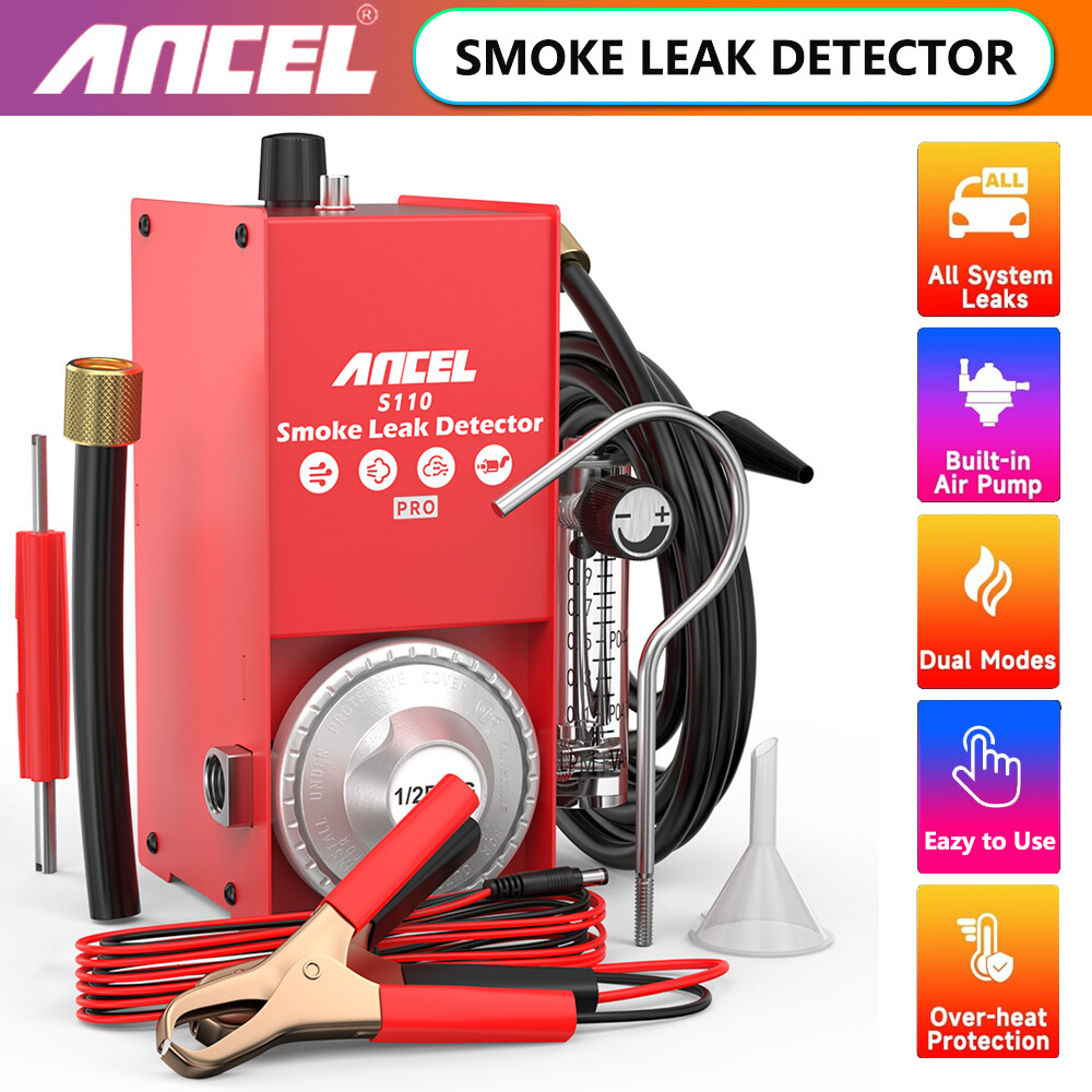 ANCEL S110 PRO EVAP Smoke Machine with Built in Air Pump Fuel Pipe Leak Detect