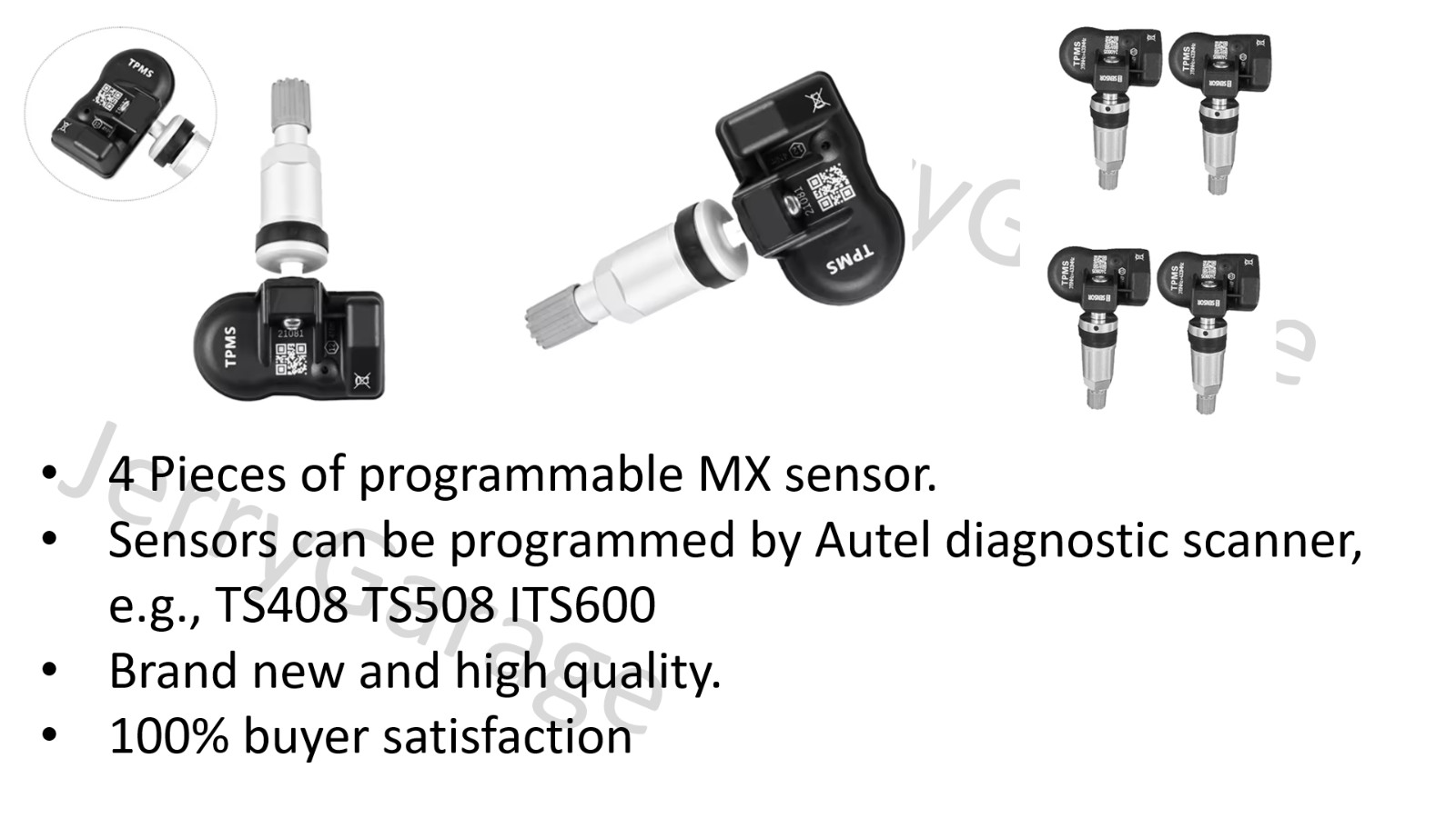 4PCS programmable TPMS MX-Sensor 315MHz & 433MHz for Autel Scanners TS408 TS508