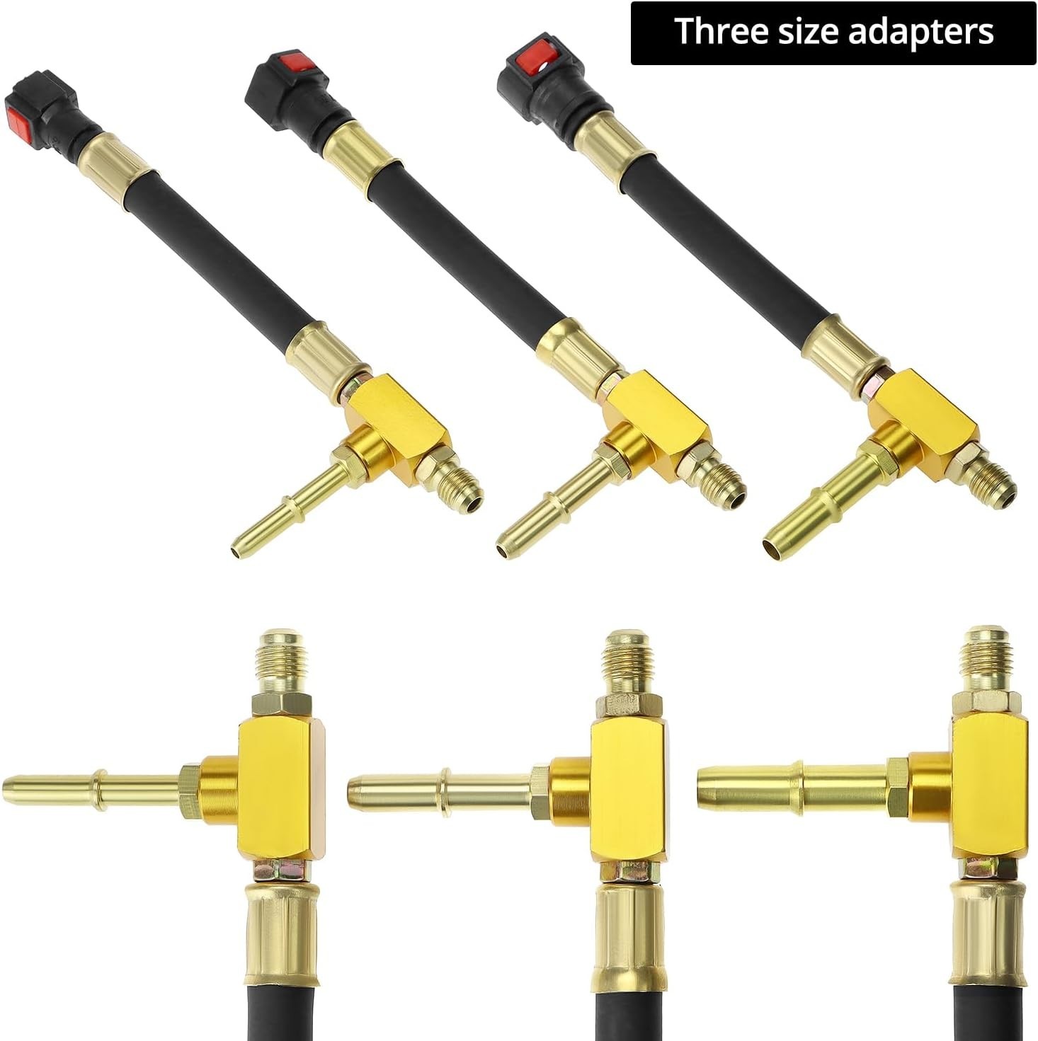 Brass-Fit Fuel Pressure Kit for Engines: 0-7 Bar / 0-100 PSI with Adapters