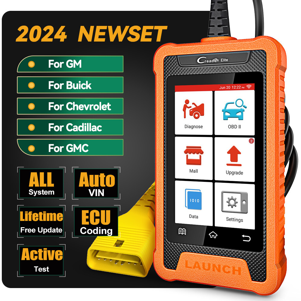 2024! LAUNCH X431 Elite Fit for GM Car Diagnostic Tools OBD2 Scanner Code Reader