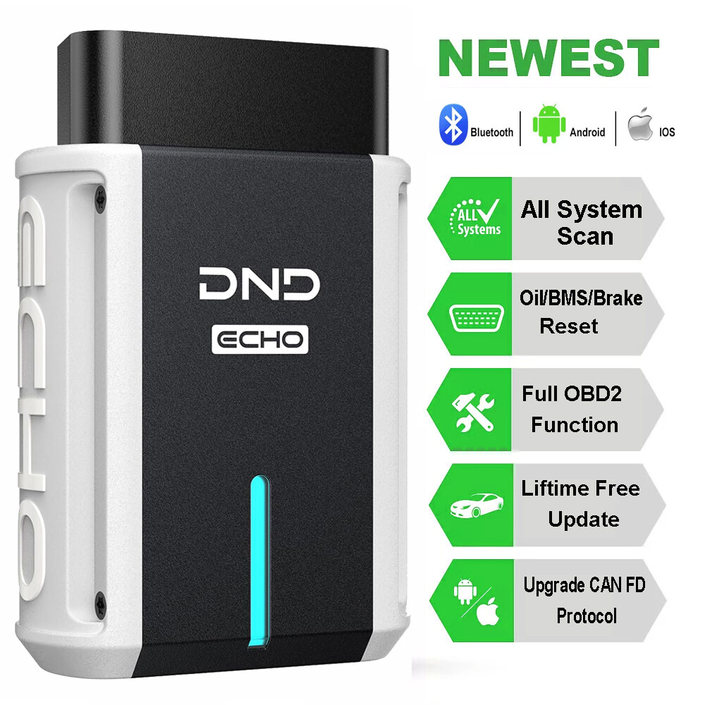 DND ECHO Car OBD2 Scanner Bluetooth All System Auto Diagnostic Tool Oil BMS EPB