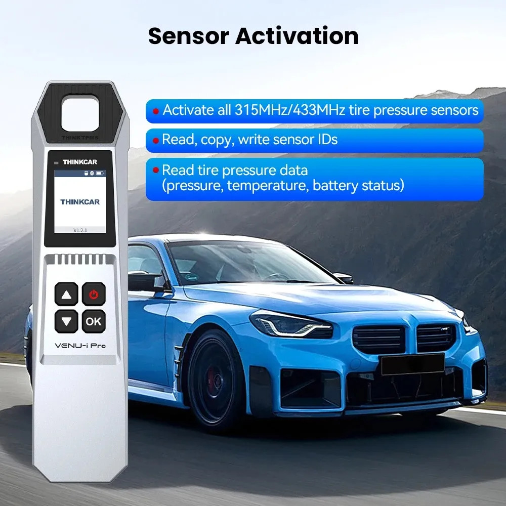 THINKCAR VENU iPro OBDII Reset Activate Tool TPMS Programming Tire Sensor USA