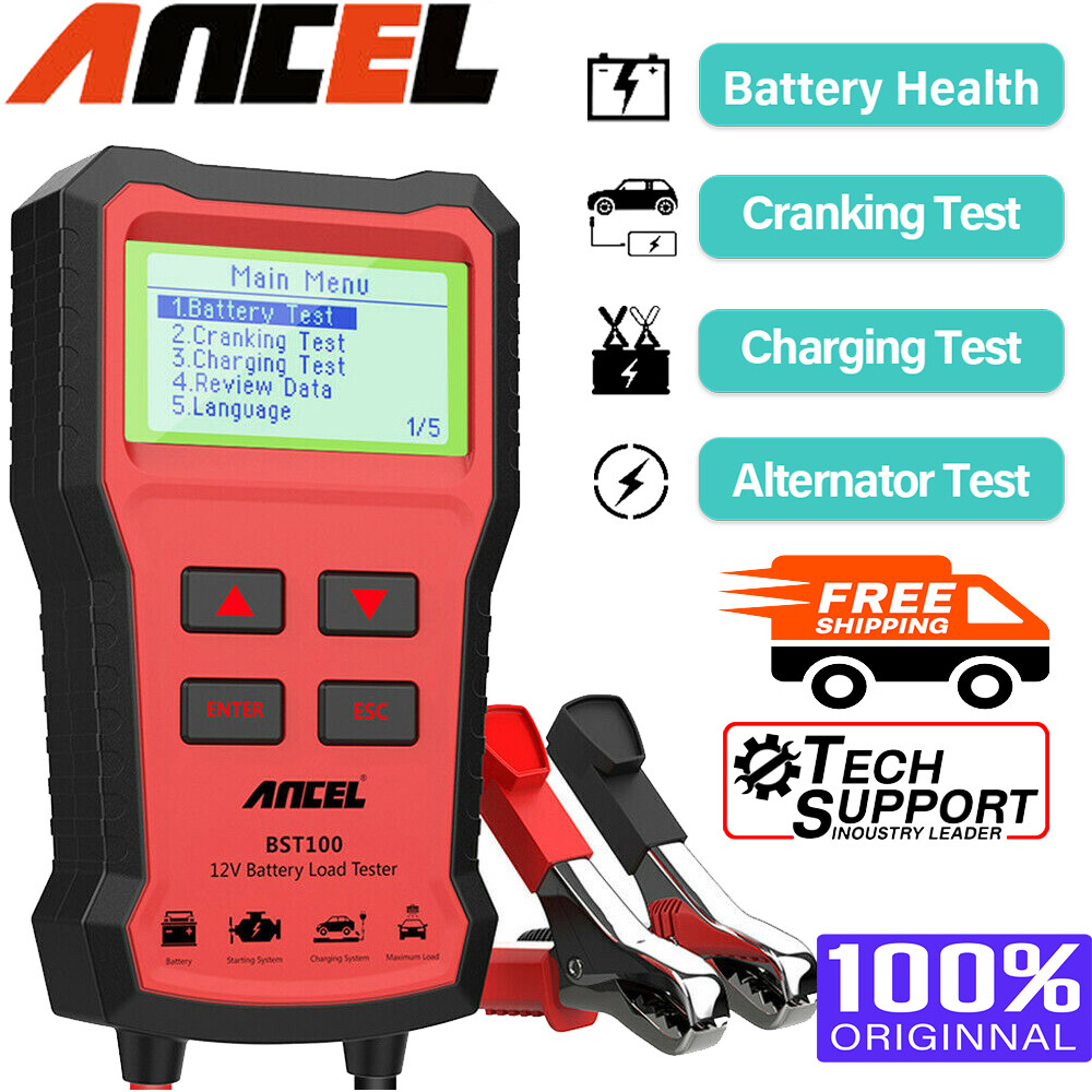 Automotive 12V Car Battery Load Tester Battery Cranking Charging Analyzer Tool