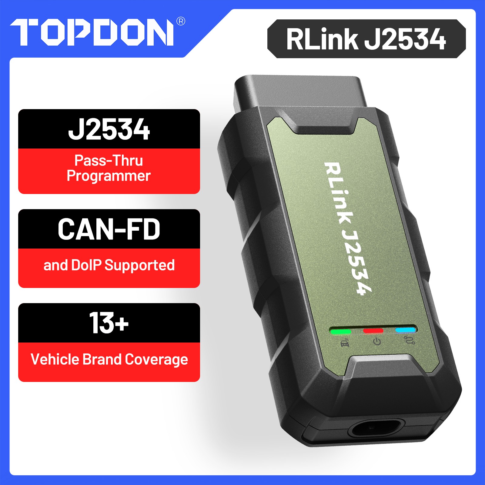 Topdon Rlink J2534 Car Scanner J2534 Programming