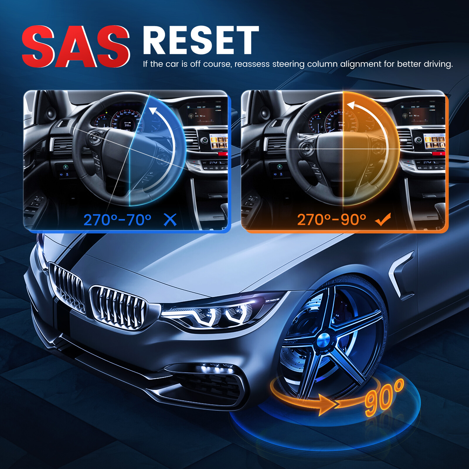 ANCEL DS200 Car OBD2 Scanner All System Diagnostic Tool FCA Autoauth ABS Reset