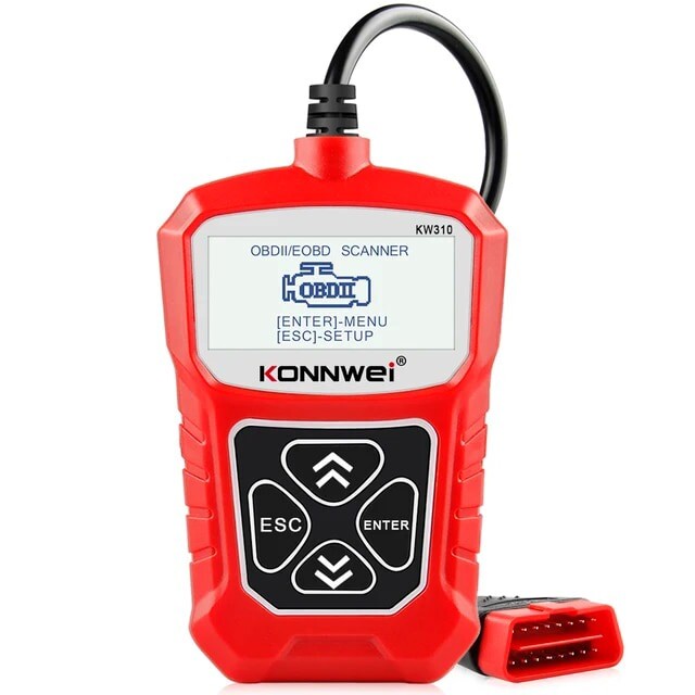 KONNWEI KW310 Car OBD2 Scanner Check Engine Light Clear Fault Code Reader Tool
