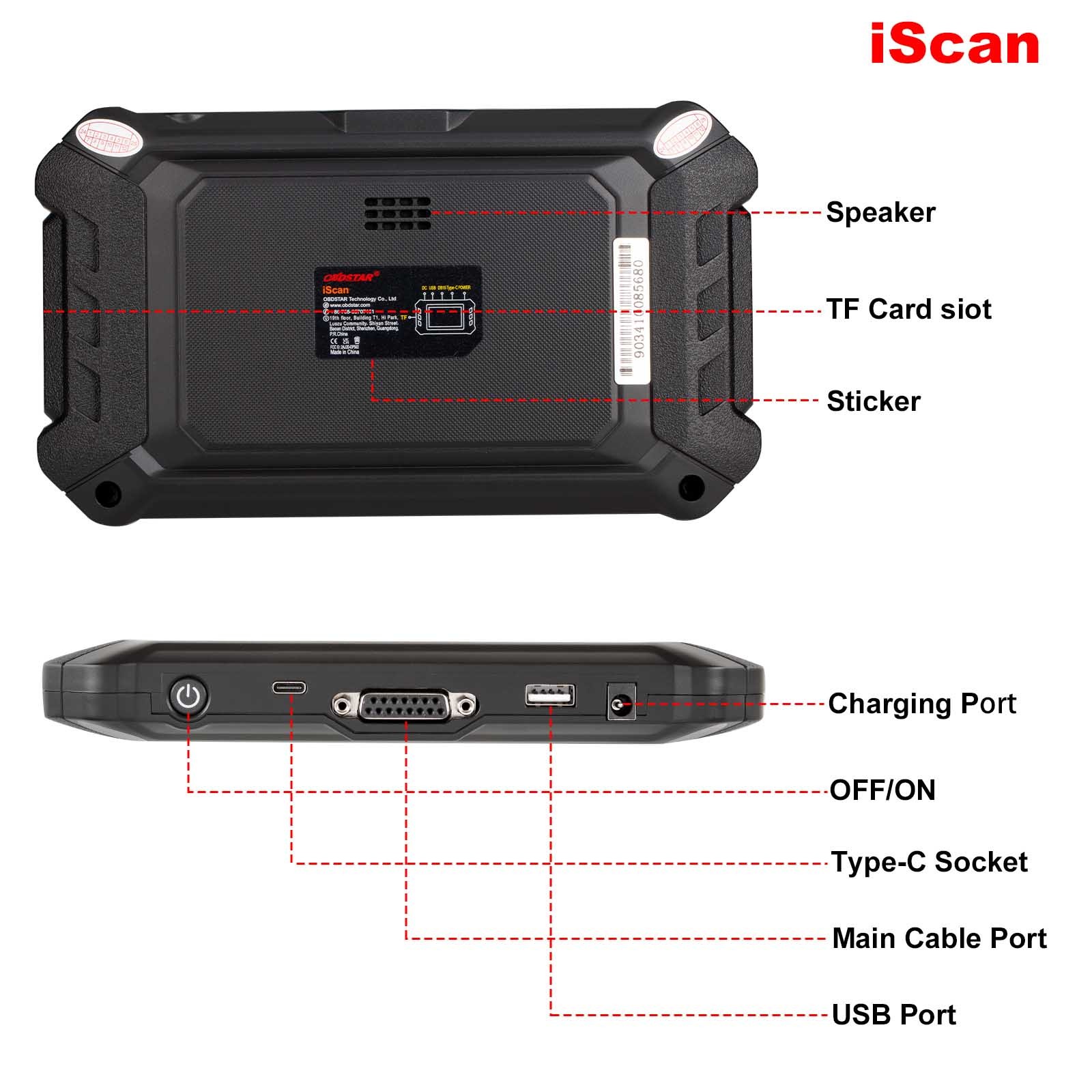 OBDSTAR iScan Motorcycle Diagnostic Tool for GUZZI Diagnosis & K/ey Progarmming