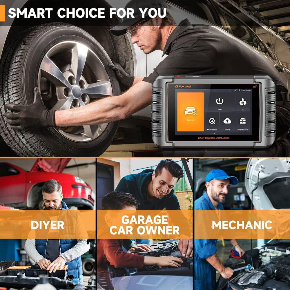 All System Bluetooth Bidirectional OBD2 Scanner TPMS Programmer Diagnostic Tool