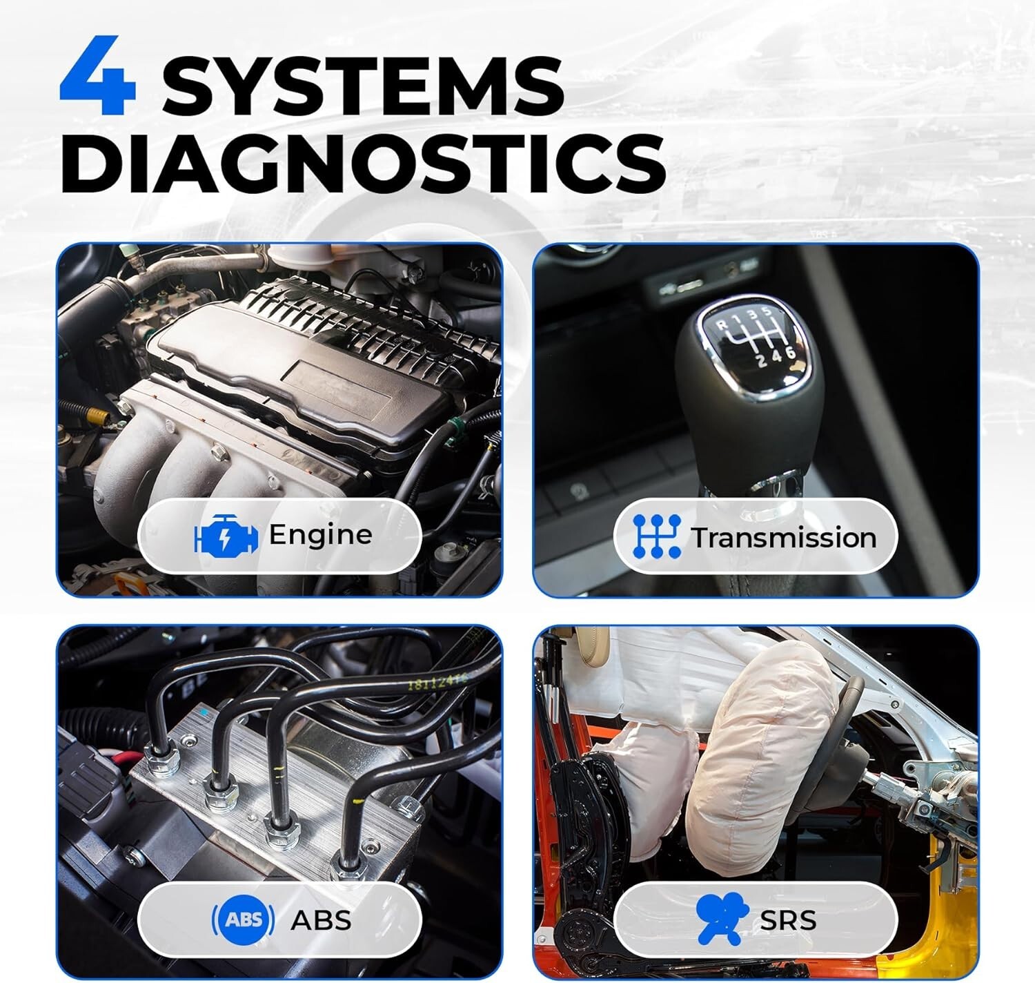 Advanced 4-in-1 Diagnostic Scanner with Lifetime Update & AutoVIN – 32GB Touc…